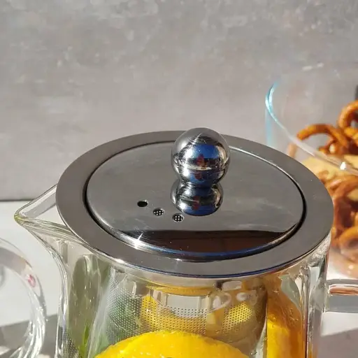 Чайник для заварювання скляний Edenberg чотирьохкутний 950 мл (EB-19023) - фото 3