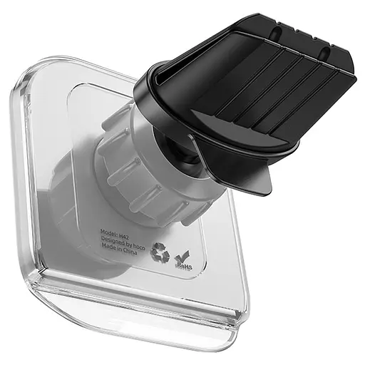 Автотримач Hoco H42 Crystal ring magnetic (air outlet) White - фото 3
