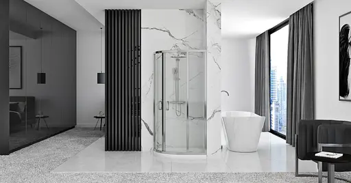 Душевая кабина Rea Look chrom 90x90 REA-K7905, Хром, Универсальная - фото 3