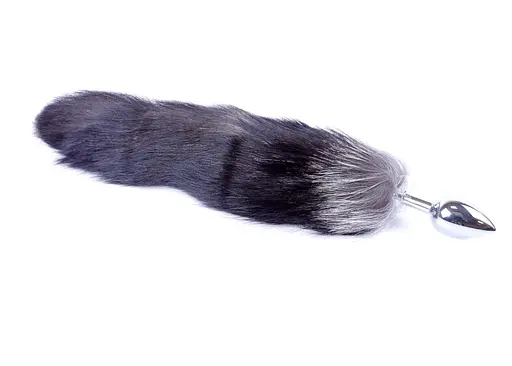 Анальна пробка Boss Fox TAIL Black XXL 9 см (чорний) - фото 3