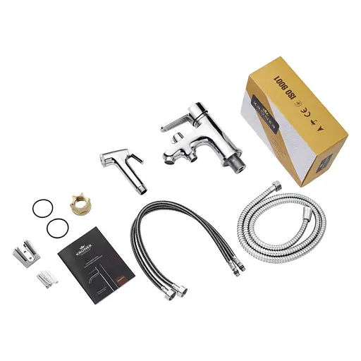 Смеситель для раковины Kroner KRM Elbe – C015 с гигиеническим душем (CV023575) - фото 8