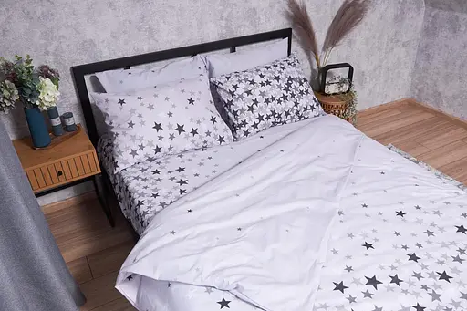 Підковдра Moon&Star Бязь Gold Люкс Little Stars Полуторна 143x210 см - фото 3