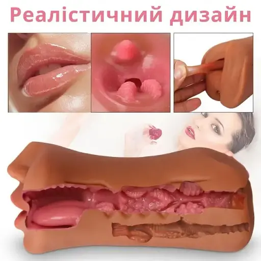 Мастурбатор I’MCUM Triple Channel 3in1 Телесный (IM-KMQ203) - фото 4