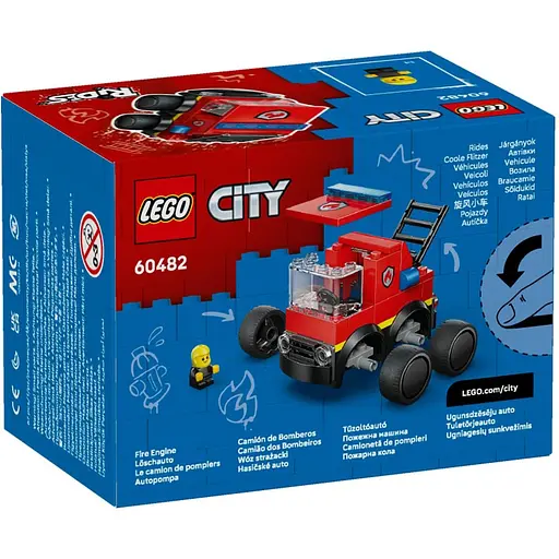 Конструктор LEGO City Автомобили Пожарная машина 67 деталей (60482) - фото 8