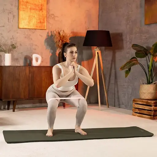 Коврик для йоги Hop-Sport HS-NB010GM NBR 1см темний хакі - фото 4