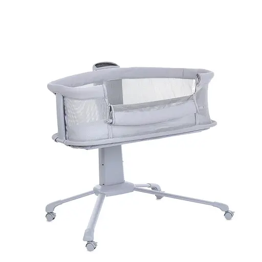 Детская кроватка-люлька 3 в 1 Mastela 3378 приставная, музыка, таймер, москитная сетка, белый - фото 4