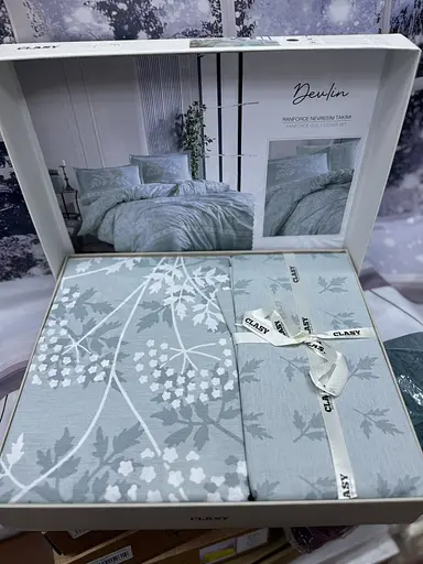 Постільна білизна Delvin V1 Mint Ранфорс Clasy pbe0052091 - фото 2