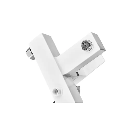 Смеситель для ванны с лейкой Plamix Kubus-009 Euro SET white PM0673 Белый - фото 6