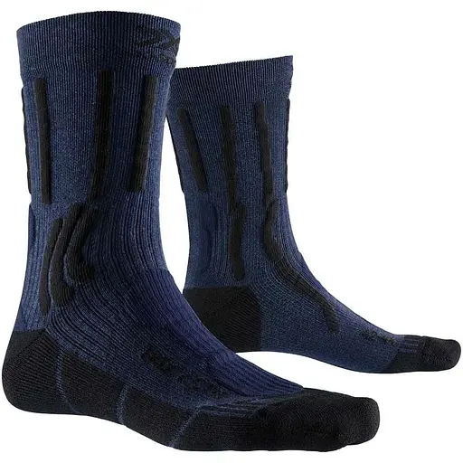 Шкарпетки X-Socks Trek X Cotton Men 39-41 Чорний/Синій (1068-XS-TS05S19U 39-41 A044)