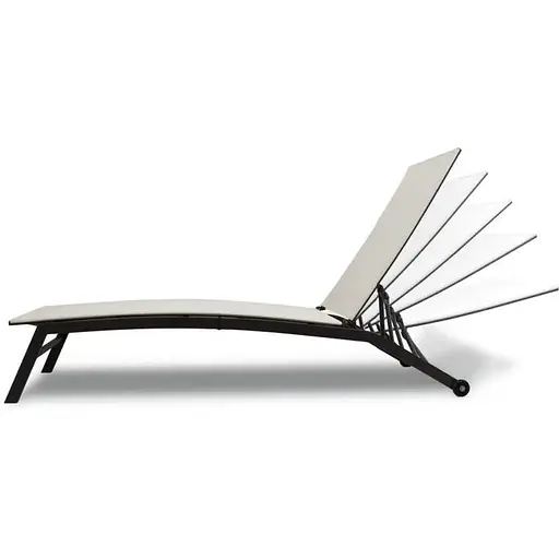 Садовый лежак Chomik Garden Line Soul с колесами бежевый - фото 2