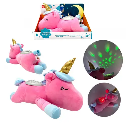 Нічник дитячий Єдиноріжка, 330K-K, з проєктором зоряного неба, колисковими, білим шумом