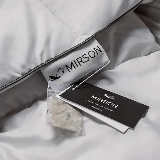 Дитяча пухова ковдра MirSon Silver Cloud Сатин-Преміум пухотримаючий Зима+ № 067, 110х140 см (2200009348617) - фото 18