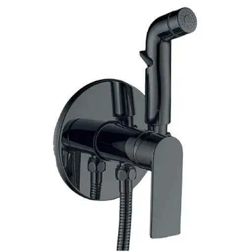 Гігієнічний душ прихованого монтажу Haiba Alex 002 graphite HB9617, Графіт - фото 1