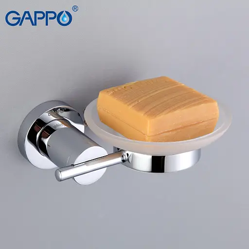 Мильниця настінна Gappo G1802, латунь, хром, Хром - фото 2