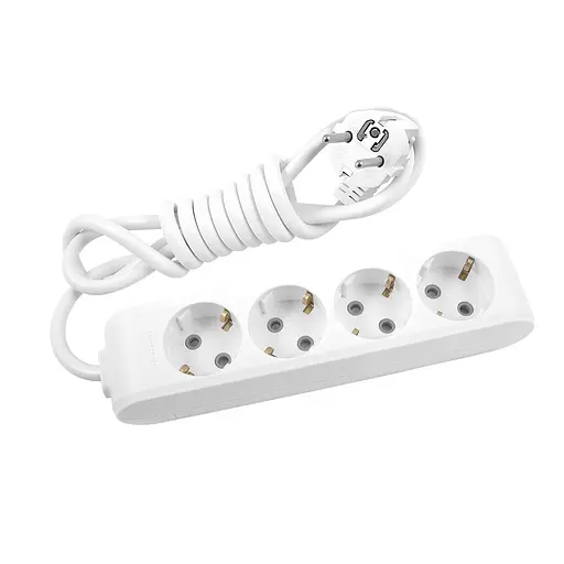 Подовжувач Panasonic X-tendia із заземленням 4 гнізда 2 м (WLTB04422GR-UA)