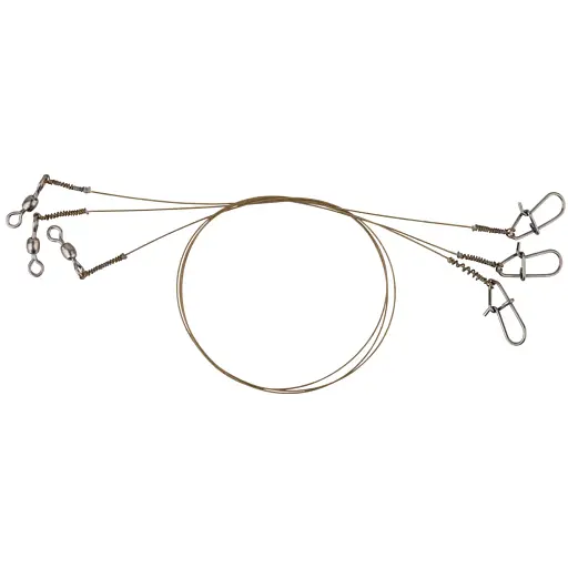 Поводок Savage Gear Raw49 Trace 20cm 0.27mm 7kg Swivel/Needle Snap (3 шт/уп.) - фото 1