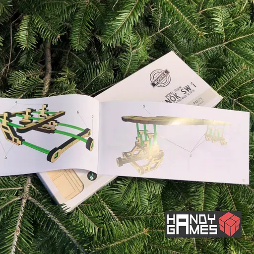 Дерев'яний конструктор Трамвай Sanok SW1 | Woodzle | 151 деталь - фото 6