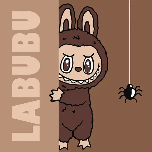 Набір для розпису по номерах для дітей 5+ Хованки Лабубу, Ideyka, 25x25 см, КНО1302