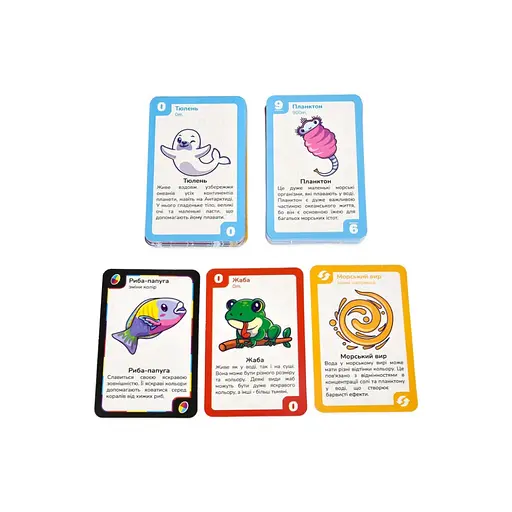 Карткова гра "УНА морські друзі" 30449 українською мовою 108 карток - фото 3