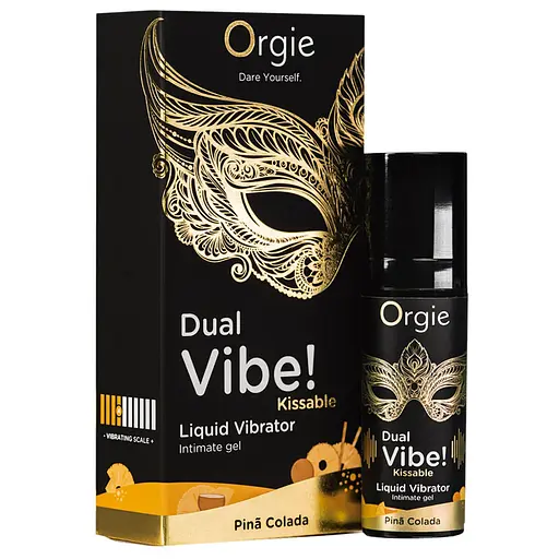 Рідкий вібратор Orgie DUAL VIBE! Піна колада 15 мл