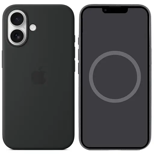 Чохол Epik Silicone case AAA with Magsafe and Animation для Apple iPhone 16, 6.1 Black