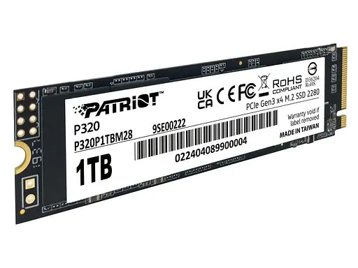 Накопитель SSD Patriot m.2 NVMe 1TB P320 (P320P1TBM28) - фото 2