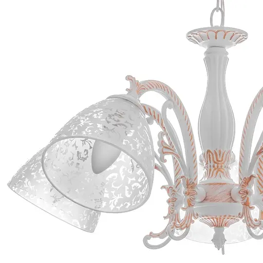 Люстра підвісна Brille класична E27 60W WH (BKL-486S/5) - фото 2