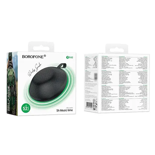 Портативна bluetooth колонка Borofone BR48 чорний - фото 5