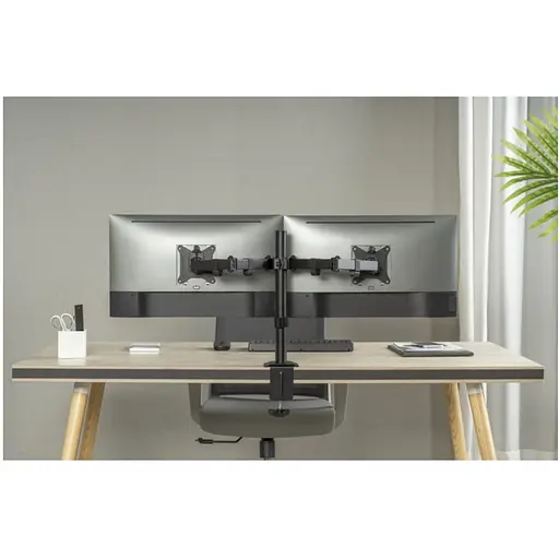 Кронштейн настільний OfficePro OPMA-102 для двох моніторів 17-32 дюйми Black - фото 15