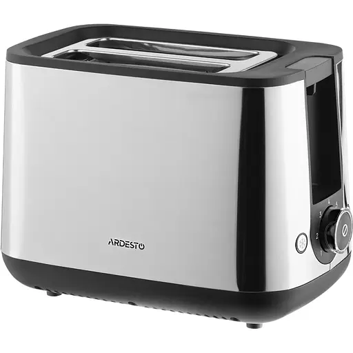 Тостер Ardesto Steel Collection T-K200 800Вт метал+пластик сріблястий+чорний