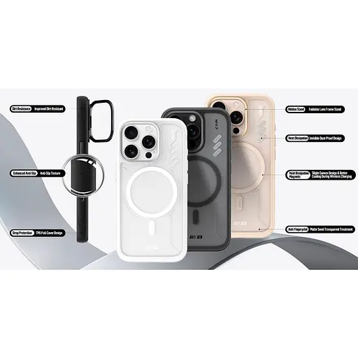 Чохол Blueo Frosted Heat Dissipation with MagSafe для Apple iPhone 16 Pro Black [132552] - фото 6