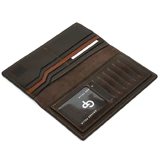 Кошелек клатч мужской кожаный на молнии Grande Pelle 10х20х2.5 см sum0028470 - фото 2