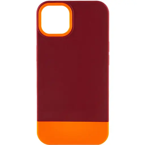 Чохол Epik TPU+PC Bichromatic для Apple iPhone 13, 6.1 Brown burgundy/Orange