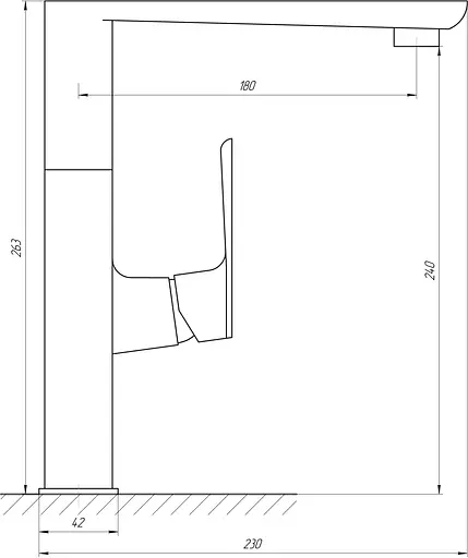 Змішувач для кухні Topaz Lexi TL 21401-H57-BB чорний - фото 4