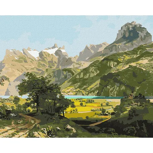 Картина за номерами "Чарівний краєвид" ©ArtAlekhina Ideyka KHO2875 40х50 см