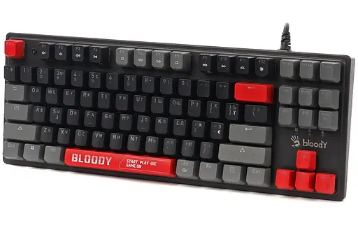 Клавіатура ігрова механічна A4Tech Bloody S-310-N BLMS Red Plus Switch USB RGB Black - фото 2
