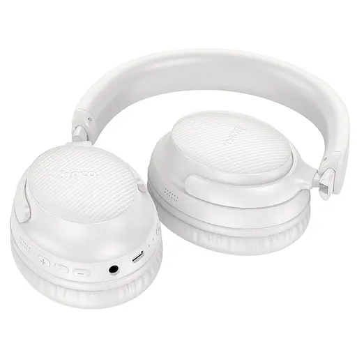 Накладні навушники Hoco W53 Tone, BT headphones, BT5.4, 400mAh, 46h, Type-C, AUX, white - фото 2