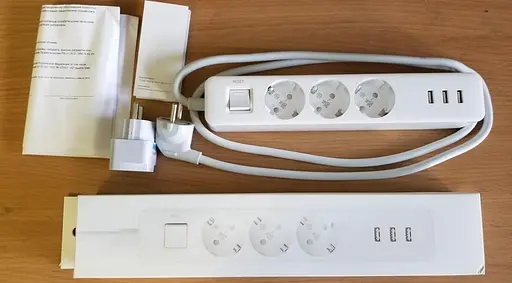 Фильтр Xiaomi KingMi Power Strip (3 розетки 3 USB) 1,8 м NRB4030GL XMCXB04QM - фото 2
