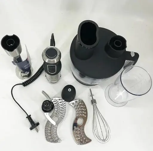 Кухонний багатофункціональний блендер Magio MG-642 з дисками для шаткування 4 в 1 чорний 1500 Вт - фото 3