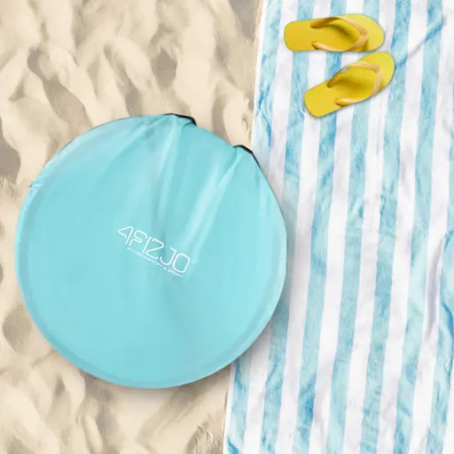 Намет пляжний 4FIZJO Pop-Up 195 x 120 см саморозкладний Grey/Mint (P-5905973401432) - фото 5