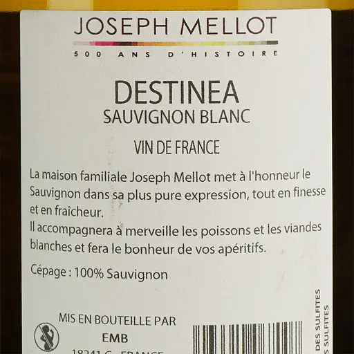 Вино Joseph Mellot Destinea, біле, сухе, 0,75 л - фото 6