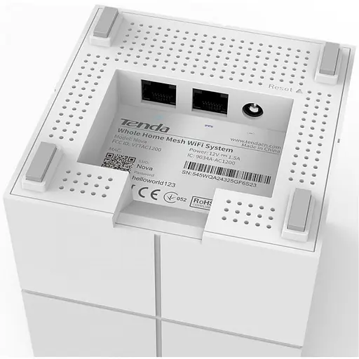 MESH-система Tenda mesh Nova MW6 AC1200 2Pcs White 802.11ac (MW6-KIT-2) - фото 3