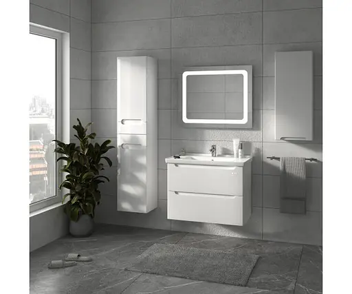 Тумба підвісна Sanwerk Ера Air 80 Білий з умивальником Idea (MV0000856) Білий - фото 3