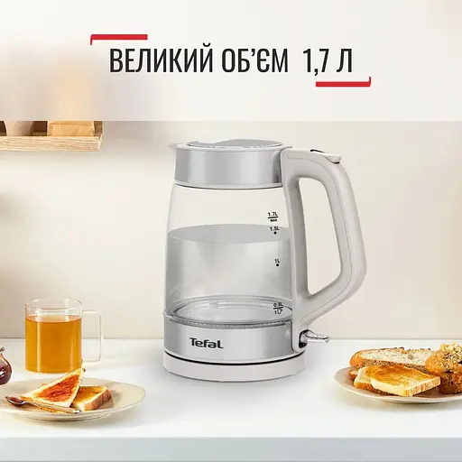 Электрочайник Tefal Glass Kettle KI605B30 [148613] - фото 5
