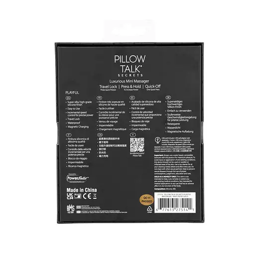 Вібратор для клітора Pillow Talk Secrets Playful 12.7 см синій - фото 4
