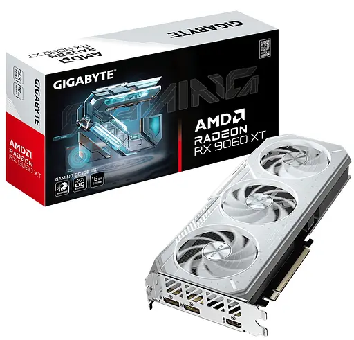 Видеокарта Gigabyte AMD Radeon RX 9060 XT 16G GAMING OC ICE (GV-R906XGAMINGOCICE-16GD) (GDDR6, 128 bit, PCI-E v5.0 x16) - фото 10