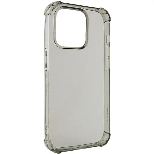 Чохол TPU Getman Ease logo посилені кути для Apple iPhone 14 Pro Max 6.7 Сірий прозорий - фото 5