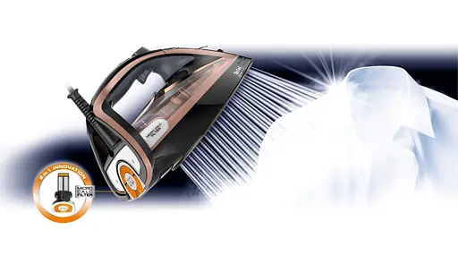 Tefal Праска Ultimate Pure, 3200Вт, 350мл, паровий удар -260гр, постійна пара - 60гр, керам. підошва, чорно-рожевий - фото 9