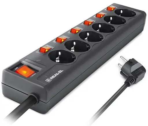 Мережевий фільтр RS-6 EXTRA 3,0m черний (EL122300002) - фото 3