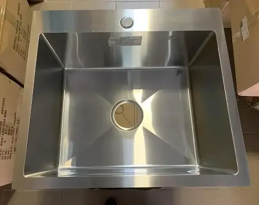 Мийка кухонна Kraft Handmade HS5448 + кошик 540х480х230х3 мм Нержавіюча сталь 30412 - фото 2